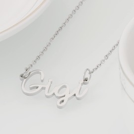 HUTIMY Gigi Gifts for Grandma Birthday Necklace - Gigi Pendant for Women