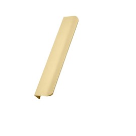 Kitchen Cupboard Handles Finger Edge Pulls for Cabinets and Drawers, Concealed Handle Wardrobe Door Handles Modern Aluminum Alloy Bathroom Cabinet Handles (Gold, 80×40mm6PCs)