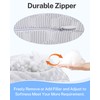 KUAZIDAR Ear Pillow with Hole, Side Sleeper Donut Pillow for