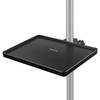 Microphone Stand Tray, 6.5x8.7in Mic Stand Clamp On Rack Tray