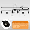 Plug in Track Lighting LED, Track Lighting Fixtures Ceiling, Black