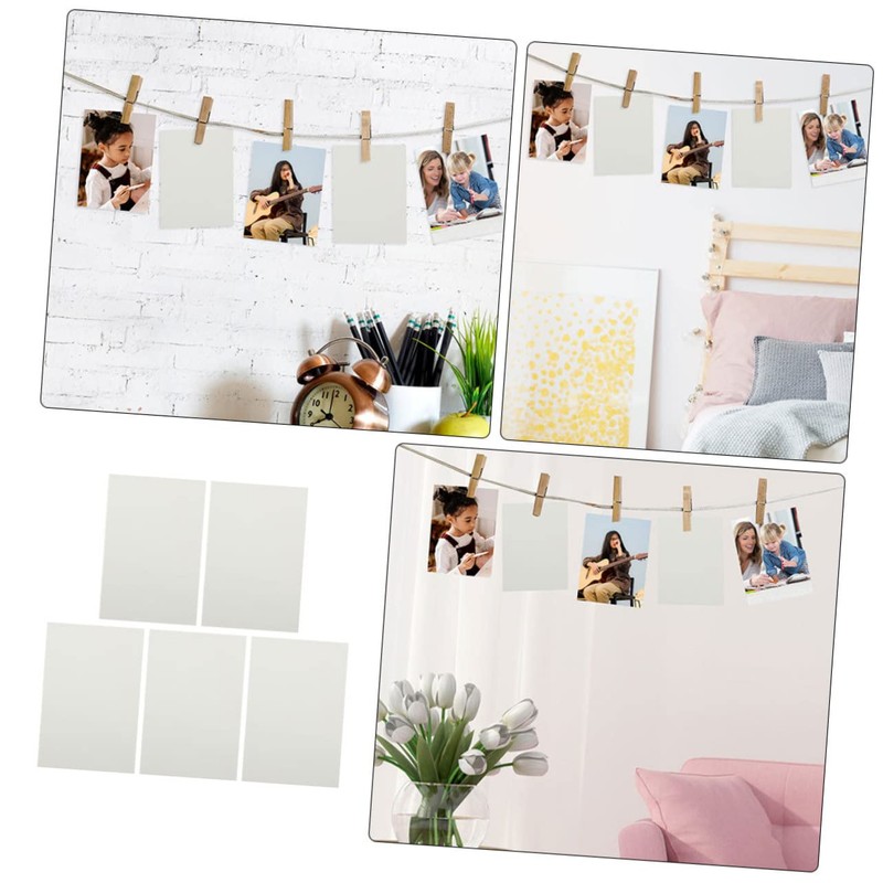 TEHAUX 5Pcs Aluminum Alloy Sublimation Blanks Blank Metal Photo Sheets