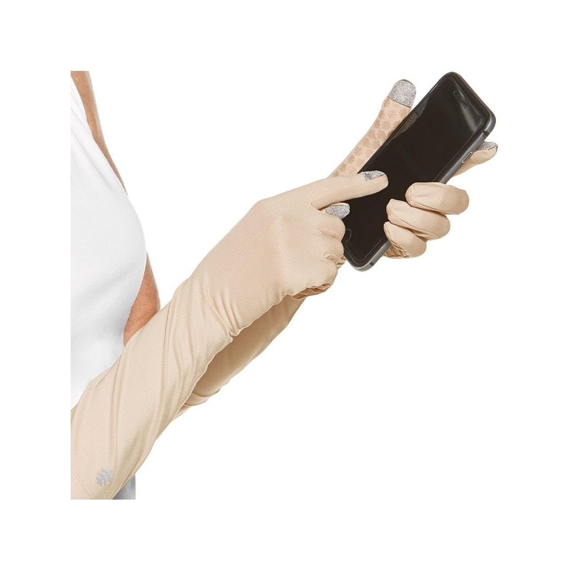 Coolibar Mid-Length UV Sun Glove with Touchscreen Tips - UPF