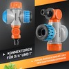 GRÜNTEK Flexible Tap Adapter with Rotatable and Tilting Hose Connection