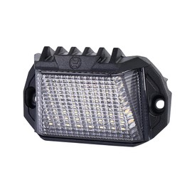 PXPART Led Exterior Light 12V Aluminum RV LED Porch Light with Dual Color White/Amber for Motorhome Caravan Campervan Trailers