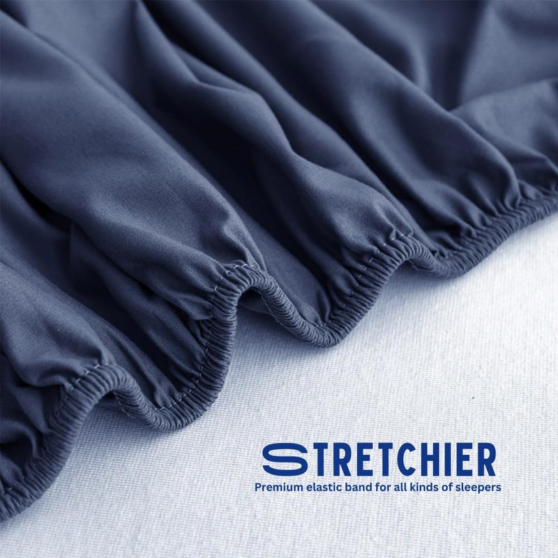 PILOO - Fitted Sheet 1 Piece, Extra Deep Pocket (50cm),