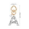 [PATIKIL] Alphabet Initial Letter Key Chain Cute Heart Criss Keychain