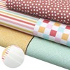 David accessories Dots Stripe Printed Faux Leather Fabric Rainbow Synthetic