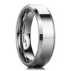 King Will Basic Mens 6mm Tungsten Carbide Ring High Polished