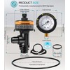 sixcow 98209800 High Flow Manual Air Relief Valve with Pressure