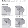 Sofa Armrest Protectors for Armchairs, Sofas, Non-Slip Armchair, 2PCS/Set Fleece