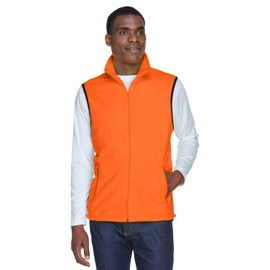 Harriton Adult 8 oz. Fleece Vest 4XL SAFETY ORANGE