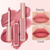 KARLOR Liquid Lipstick Set, 3 Pieces Matte Lipstick Pink Peach