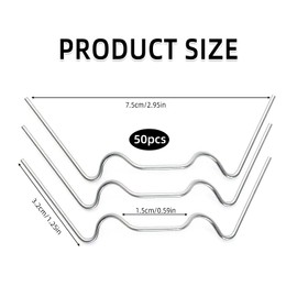 Pack of 50 Greenhouse Clips, Greenhouse Clips, Hollow Panel Attachment Greenhouse Accessories, Stainless Steel Extra Strong, Greenhouse Accessories for Double Wall Sheets, Greenhouse Panels