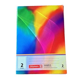 Brunnen 104598202 Exercise Book A5 Lined 16 Sheets Line Style 2, 2)