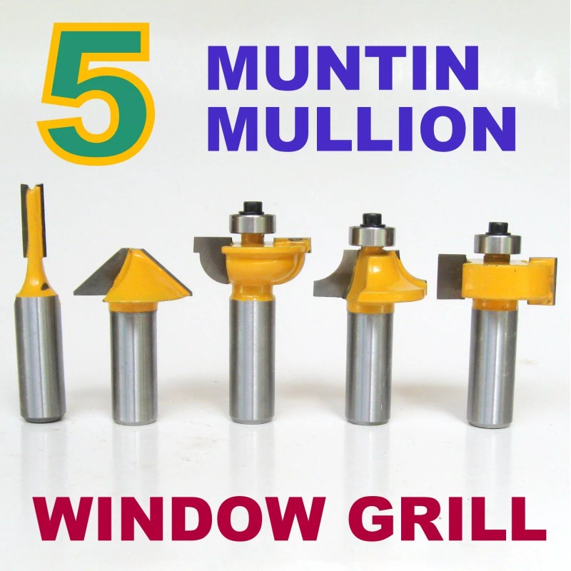 SCT-888 5pc 1/2 Shank Grill Glass Muntin Mullion Round Over