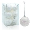 12 Pcs Christmas Ball Ornaments 3.2" Shatterproof Christmas Tree Decoration Sparkly Christmas Hanging Balls