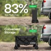 VIVOSUN Collapsible Folding Wagon, 350 lb Load-Bearing Outdoor Utility Cart