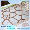 HiCOZZIE Copper Foil Tape with 5mm Backing for Stained Glass