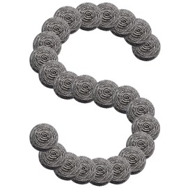 24Pcs Scourer Steel Wool Scrubber - Steel Wool for Cleaning Dish Pots Pans Grills Stainless Steel Scrubber for Kitchen Sinks Cleaning Steel Wool Pads Metal Scrubber