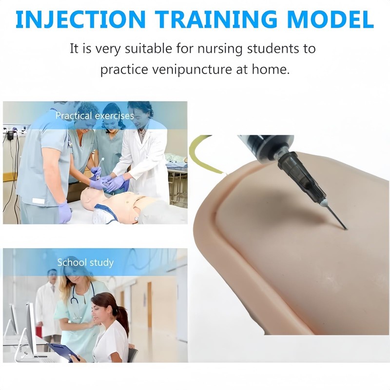 Yodilala Wearable IV Practice Kit,Intradermal Injection Training Pad for Medical