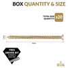SEQUAL® 40mm (Pack of 20) Easy Drive Countersunk Direct Concrete