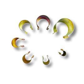 AGRI plus Greenhouse Clips, Pack of 20, Foil Holder for Round Pipes, Various Diameters (15-55 mm), Secure Film Attachment for Greenhouse Film or Straw Fleece / Hay Fleece