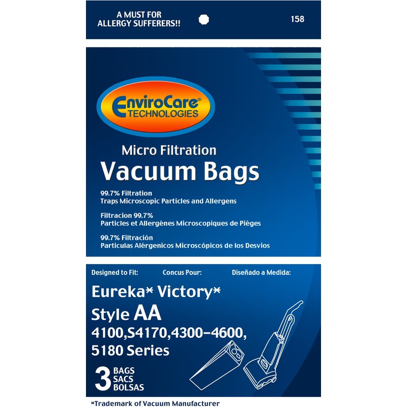 EnviroCare Replacement Micro Filtration Vacuum Cleaner Dust Bags Designed to