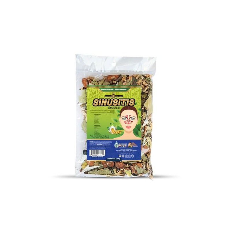 Natural de Mexico Compuesto Herbal Sinusitis 4 onzas Tea Te