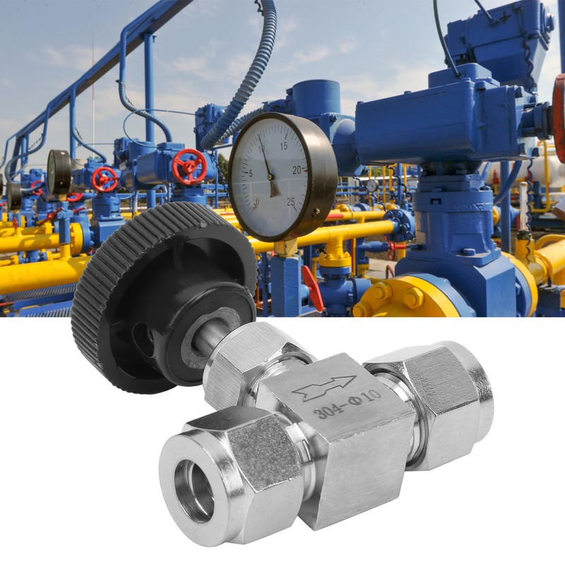 304 Stainless Steel Valve 2‑Way High Pressure Needle Flow Control