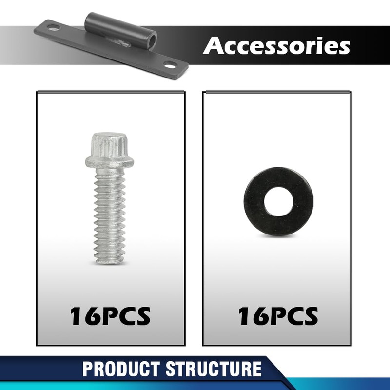 PIT66 Body Side Door Hinge(8 Pack) with Screws(16 Pcs) Compatible