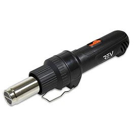 REV Professional Grade Inline Design Handheld Heat Gun for Automotive Vinyl Wrap (Heat Gun with Blue Application Squeegee & 2x Black Felt)