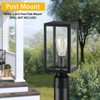 MYHXQ Dusk to Dawn Outdoor Post Lights with Pier Mount