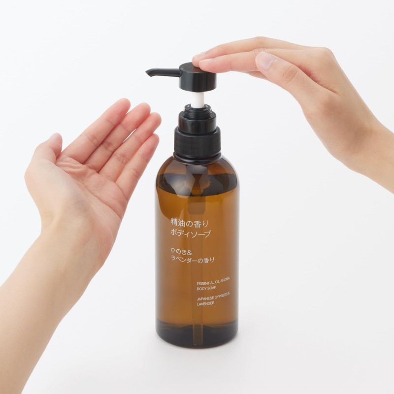 MUJI OAR44A4A Essential Oil Body Soap, Hinoki & Lavender Scent,
