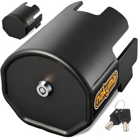 Trailer Hitch Lock, Anti Theft Trailer Lock for 2-5/16, 2 and 1-7/8 Inch Couplers, Heavy Duty Trailer Coupler Lock with Pry Resistant Brass Lock Core and Dust Cover