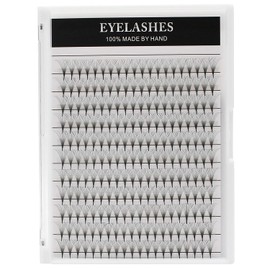 Dedila 11Rows-220pcs 10D Large Tray Grafting Long Stem Premade Volume Fans Eye Lashes Extensions Thickness 0.07mm D Curl soft and Light Individual False Eyelashes Cluster 10-18mm Available (18mm)