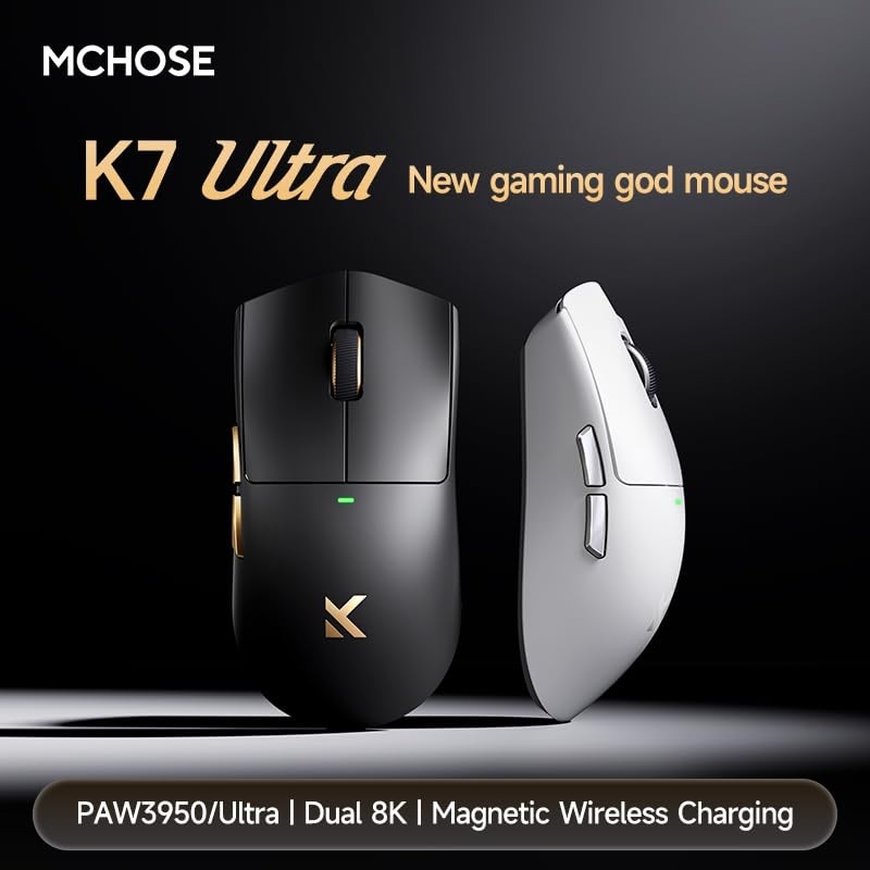 Hyekit MCHOUSE K7 Ultra Wireless Esports Gaming Mouse with Magnetic