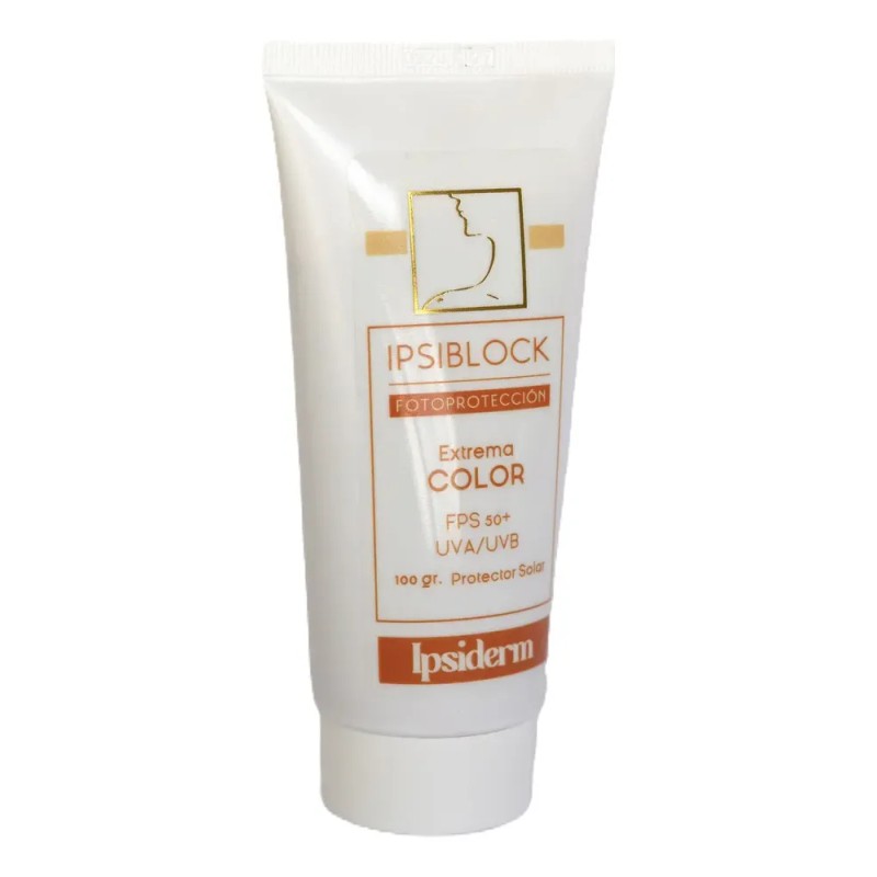 Crema Facial Ipsiderm Ipsiblock Color Extrema FPS50+ 100g Fotoprotector Hipoalergénico