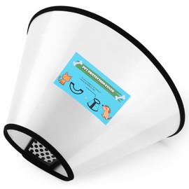 GLADOG Soft Dog Cone Collar, 3 PCS (XL is Only 1 PCS) Flexible Plastic Cone for Dogs After Surgery, Dog Recovery Collar, Adjustable E-Collar for Large/Medium/Small Dogs Cat, Comfy Elizabethan Collar