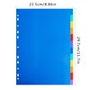 (10 Pack) A4 File Dividers 12 Part Numbered 1-12,Plastic Subject