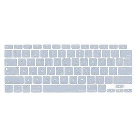 MOSISO Keyboard Cover Compatible with MacBook Air 13 inch 2022 2021 2020 Release A2337 M1 A2179 Retina Display with Touch ID Backlit Magic Keyboard, Waterproof Protective Silicone Skin, Baby Blue