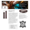 Linden Mann/Full Buffalo 4 mm Real Leather Men's Belt, full-grain