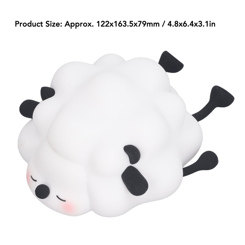 Night Lamp Cute Cartoon Sheep Modeling Three Speed Lighting Eye