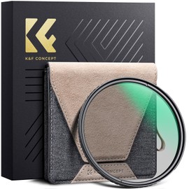 K&F Concept 77mm Circular Polarizers Filter Super Slim with 36 Multi-Layer Coatings, High Definition Circular Polarizing Filter (CPL) Camera Lens Filter (Nano-X PRO Series)