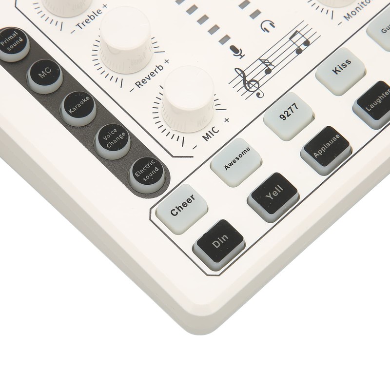 M8 Podcast Live Sound Card, Multiple Sound Effects Voice Changing