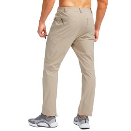 Pudolla Waterproof Tactical Pants Cargo Pants Outdoor Work Pants Hiking Pants Lightweight Pants Khaki XL