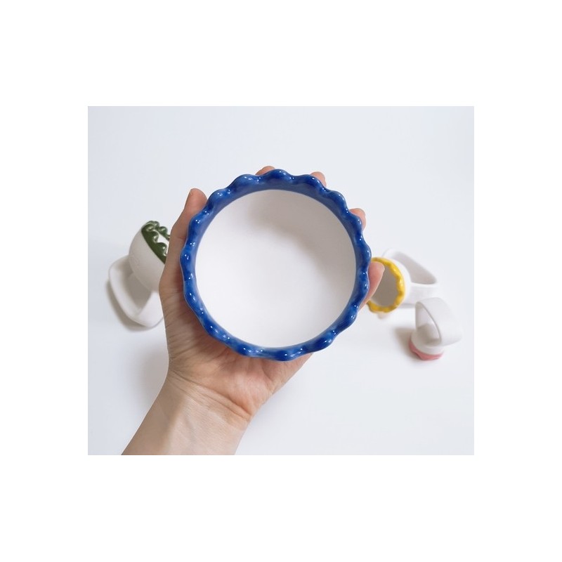 Wheelo's Therapy Blue White Clay Wave Full Body Gua Sha