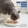 Lusifaco Shallow Cat Food Bowls, 5.9 Inch Wide Ceramic Cat