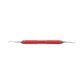 Hu-Friedy S204SDC8E2 Double End #204SD Dental Sickle Scaler with #8 Handle Red