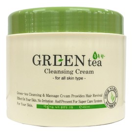 Mild deep green tea cleansing cream for moist skin 450ml / 촉촉한 피부를 위한 순한 딥 녹차 클렌징크림 450ml